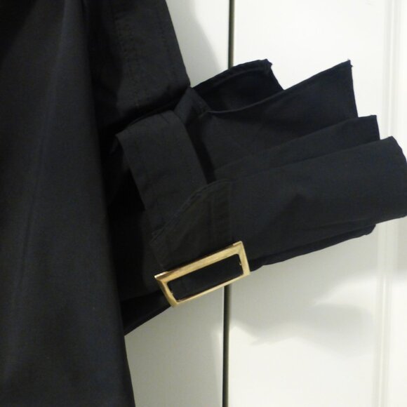 TEA & CUP black cuffed sleeves button up top - Picture 5 of 12